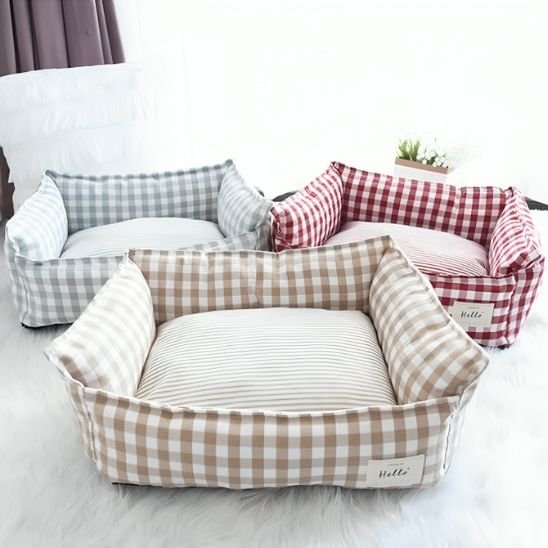 Panier pour chat éléments déhoussables facilitant le lavage