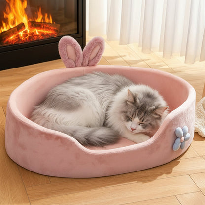 Panier chat  Matière pelucheuse douce et confortable