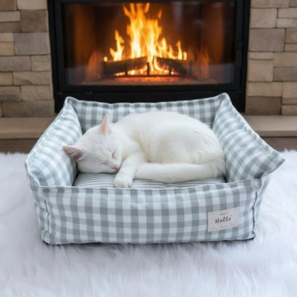 Panier pour chat  en coton confortables assurant une régulation thermique