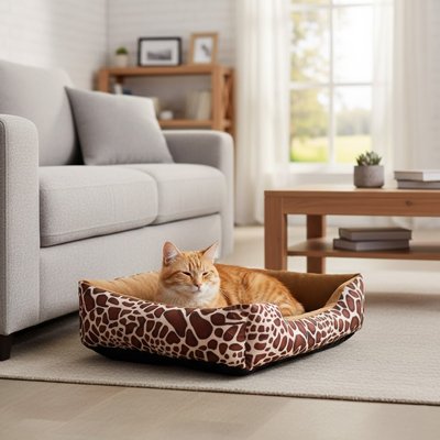 Panier pour Chat Motif giraffe